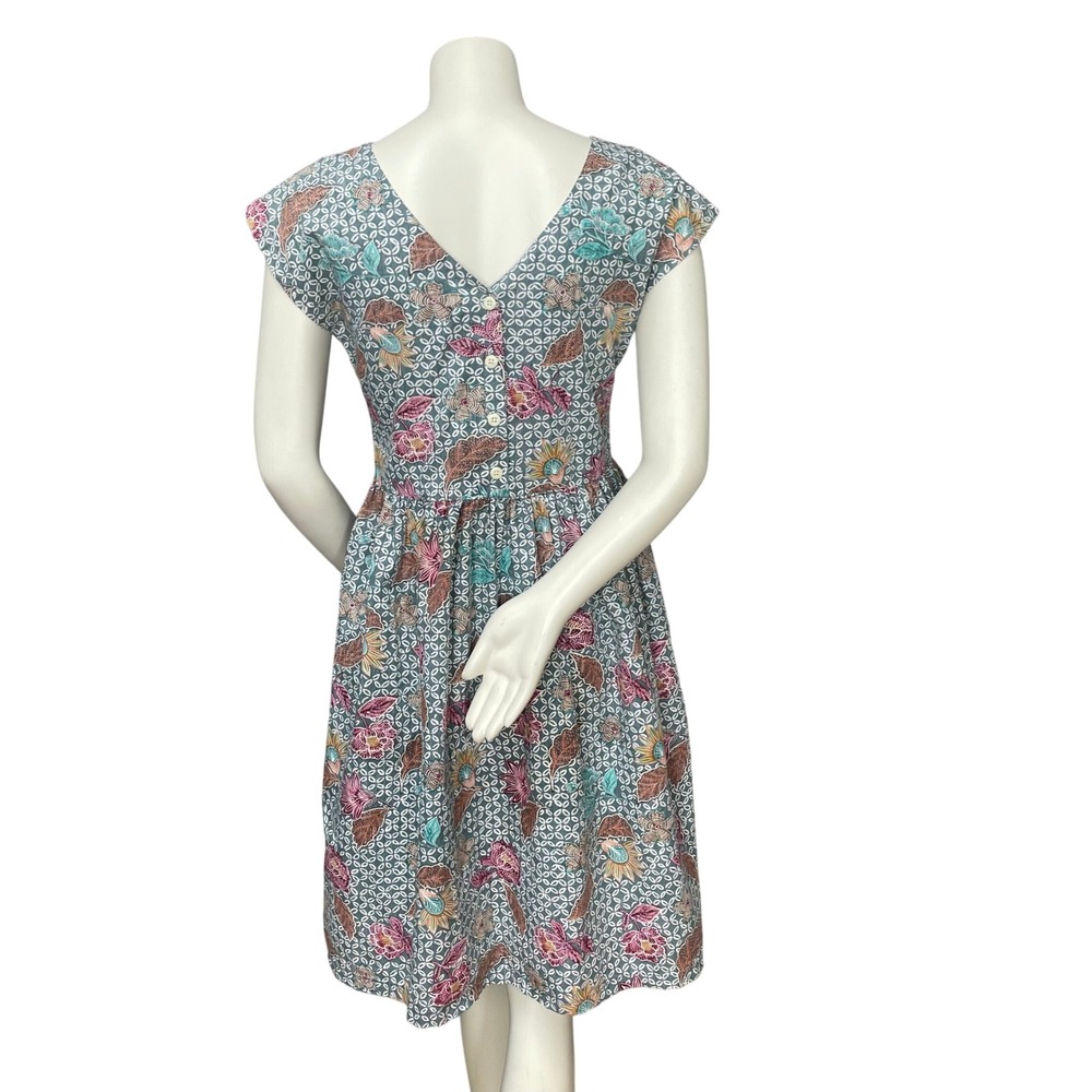Vintage Reyn Spooner Dress Batik Floral Pattern Hawaiian Cotton Women Small Boho - Picture 2 of 16